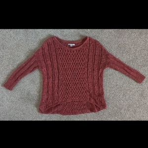 A cable knit American eagle top!